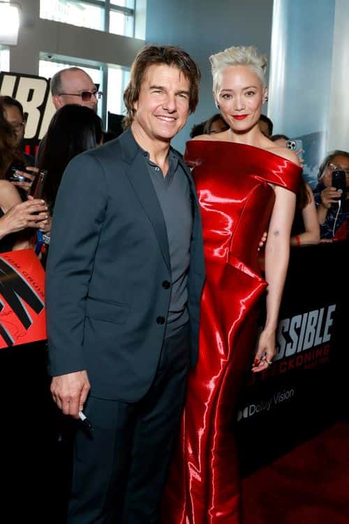 (L-R) Tom Cruise and Pom Klementieff attend the US Premiere of 