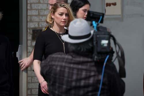 Actress Amber Heard departs the Fairfax County Courthouse on June 1, 2022 in Fairfax, Virginia. The jury in the Depp vs. Heard case awarded actor Johnny Depp $15 million in his defamation case against Heard. (Photo by Win McNamee/Getty Images)