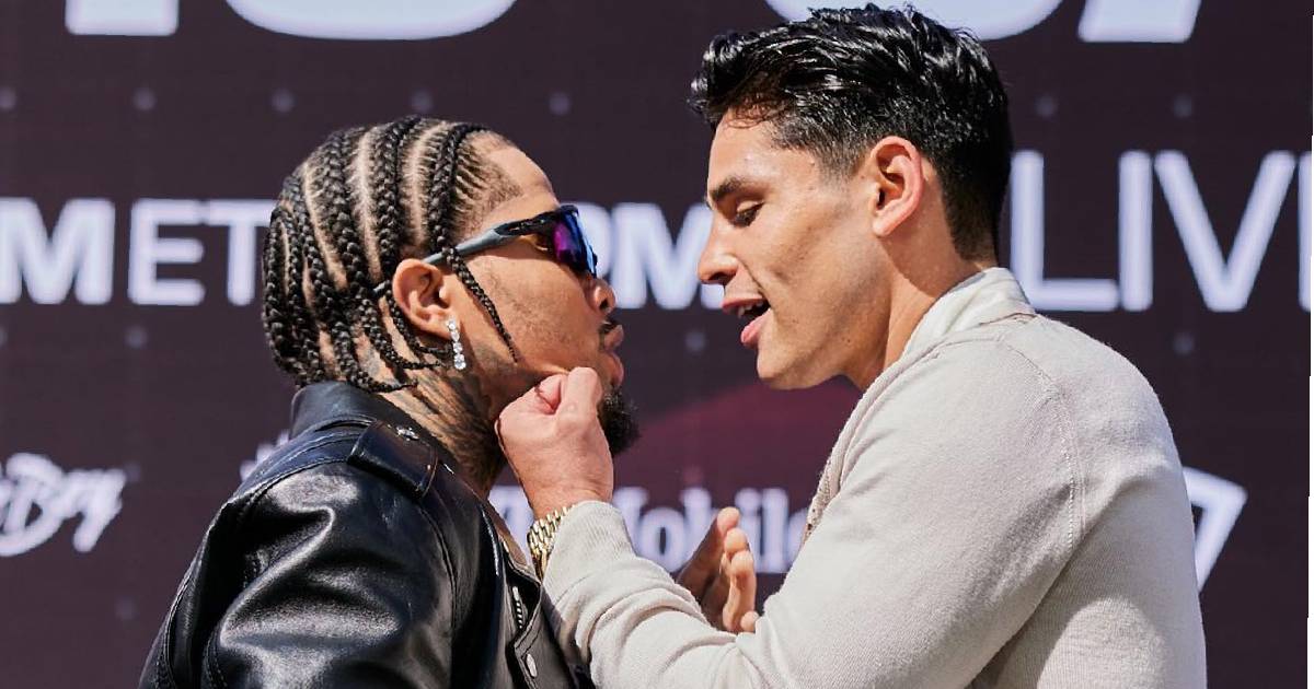 Ryan Garcia's height compared to Tank Davis (kingryan/ Instagram)