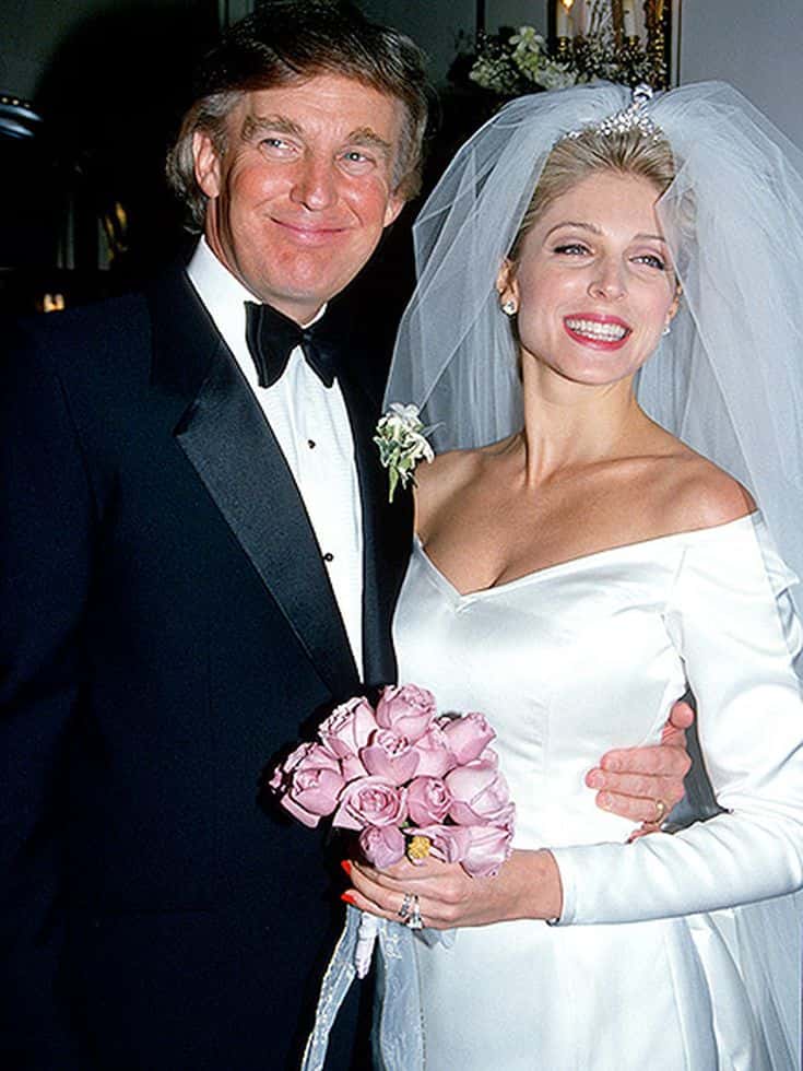 Marla Maples and Donald Trump. (Image via Twitter)