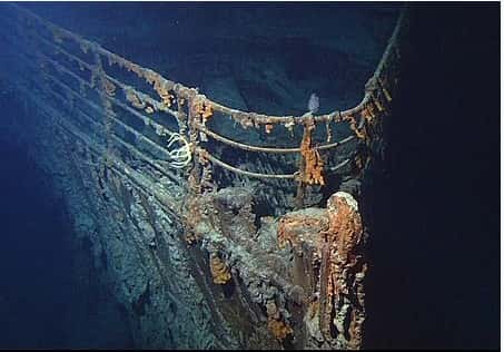 Titanic wreckage site (Wikipedia)