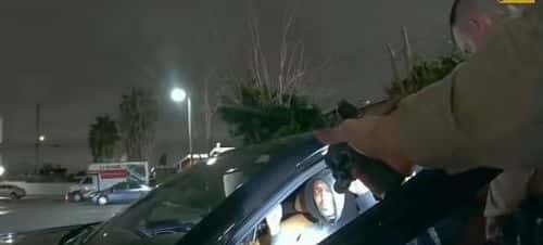 Deputies raised gun against the rapper