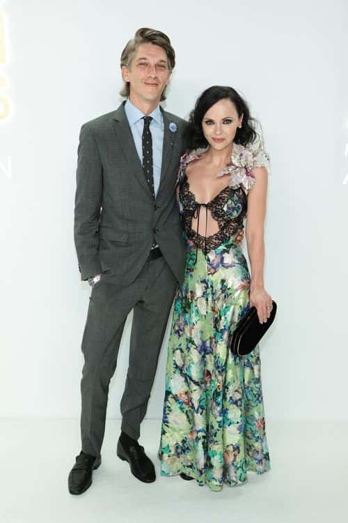 Mark Hampton and Christina Ricci attend the CFDA Fashion Awards at Casa Cipriani on November 07, 2022 in New York City.