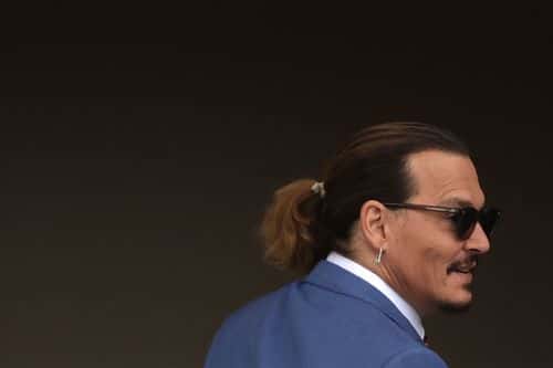 Actor Johnny Depp arrives at a Fairfax County Courthouse May 24, 2022 in Fairfax, Virginia. The Depp v. Heard, a defamation trial brought by Johnny Depp against his ex-wife Amber Heard is in its last week of trial with closing argument scheduled on this Friday. (Photo by Alex Wong/Getty Images)