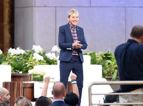 TV show host Ellen Degeneres appears at