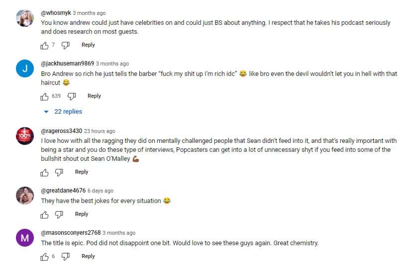 Comments on Sean O'Malley during Flagrant podcast (Flagrant/YouTube)