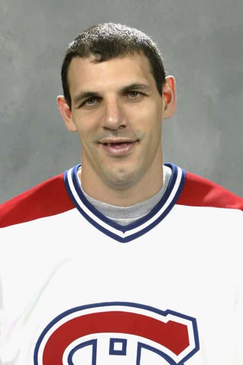 Gino Odjick of the Montreal Canadiens poses for a portrait on September 1, 2002 at the Bell Centre in Montreal, Canada.