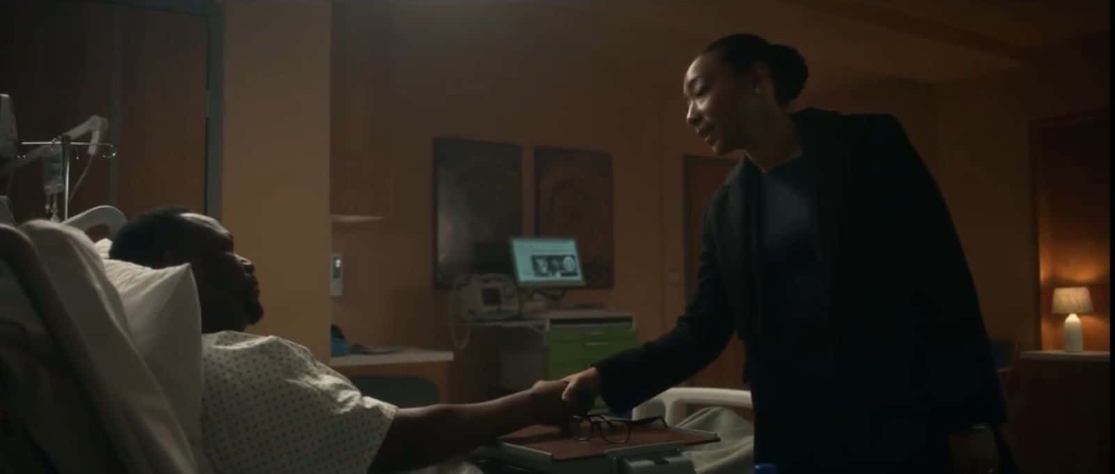 A still from 'Jack Ryan' Seaosn 4 starring Betty Gabriel as Elizabeth Wright and Wendell Pierce as James Greer (Prime Video)