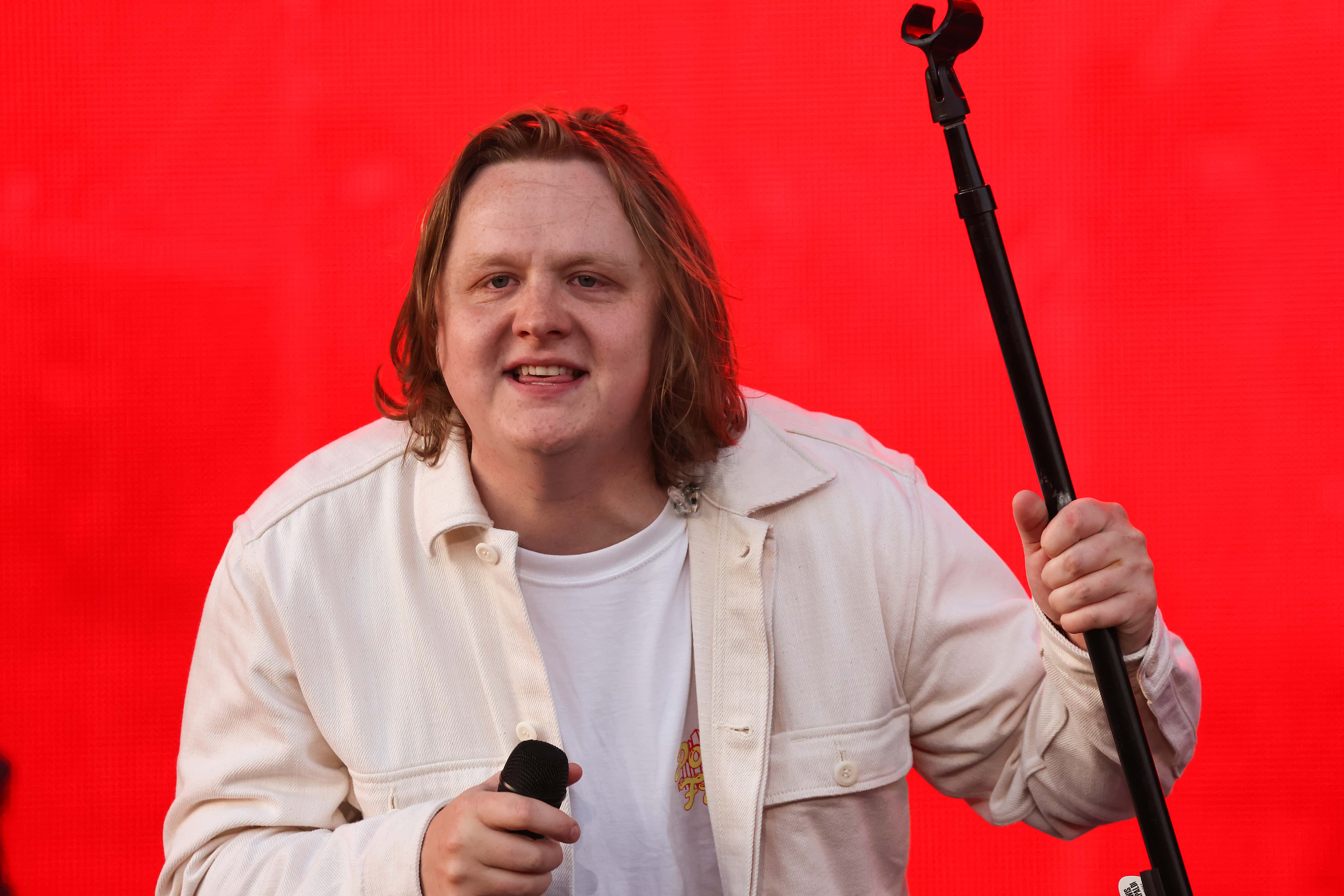 Lewis Capaldi performs on the main stage during day three of the TRNSMT Festival at Glasgow Green on July 10, 2022 in Glasgow, Scotland.