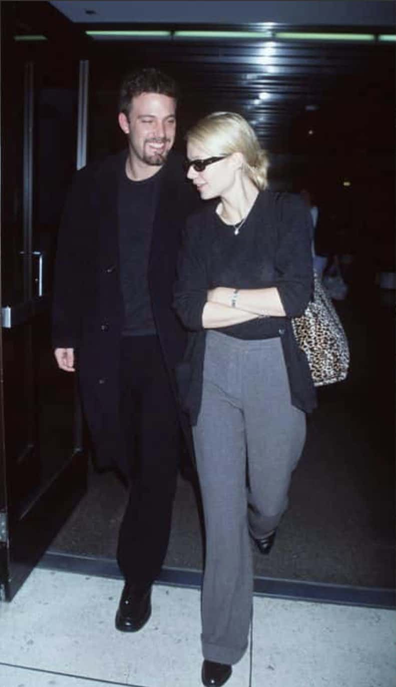 Ben Affleck and Gwyneth Paltrow arrive at Los Angeles Airport December 14, 1998 in Los Angeles, CA. The couple star together in 