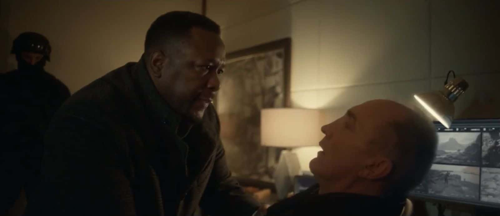 A still from 'Jack Ryan' Season 4 starring Wendell Pierce as James Greer and Michael McElhatton as Bill Tuttle (Prime Video)