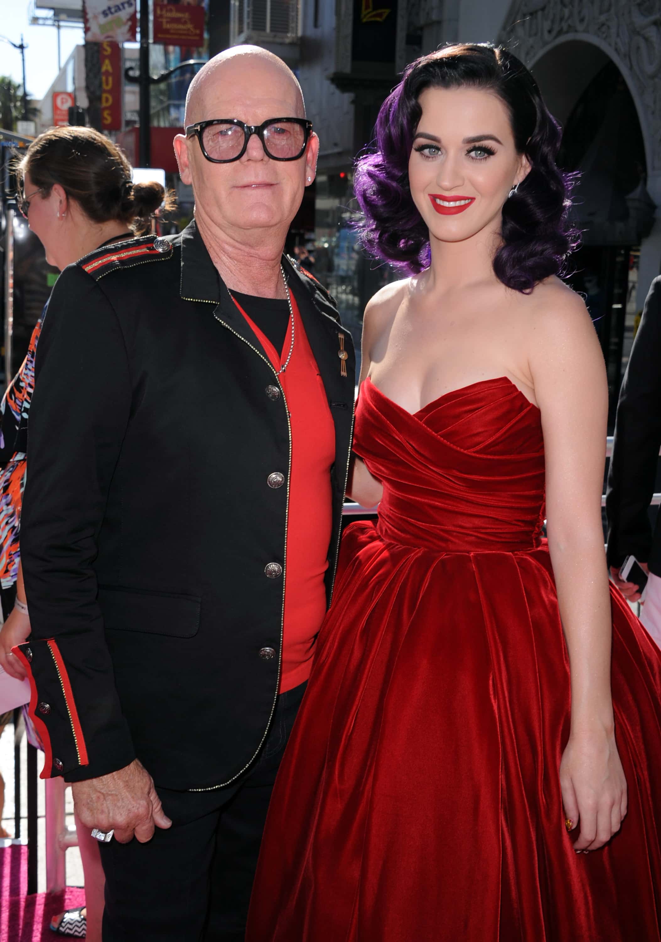 HOLLYWOOD, CA - JUNE 26:  Keith Hudson and singer Katy Perry arrive at the premiere of 