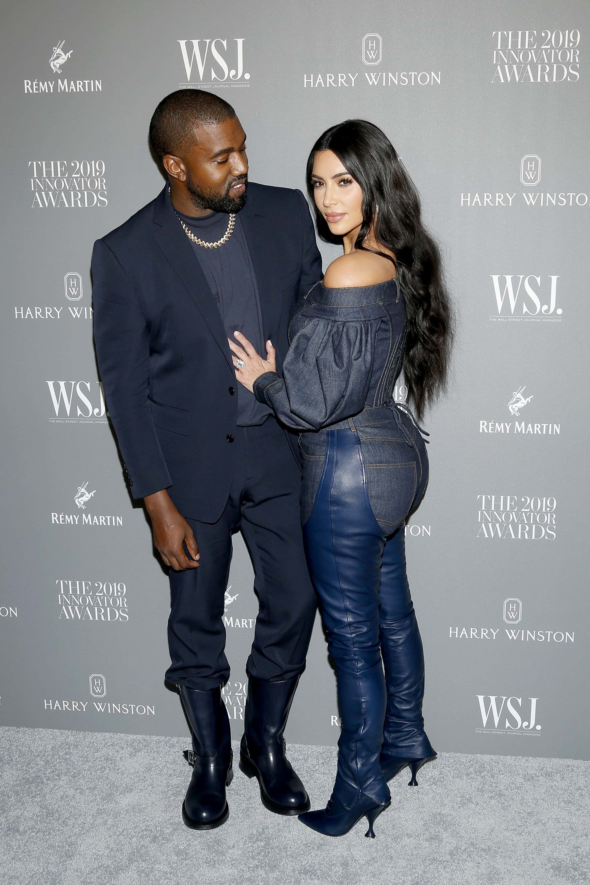 Kanye West and Kim Kardashian West attend the WSJ. Magazine 2019 Innovator Awards sponsored by Harry Winston and Rémy Martinat MOMA on November 06, 2019 in New York City.