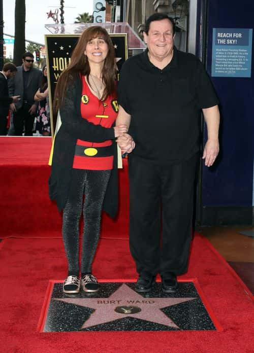 Tracy Posner Ward and Burt Ward attend Burt Ward being honored with a Star on the Hollywood Walk of Fame on January 09, 2020 in Hollywood, California.