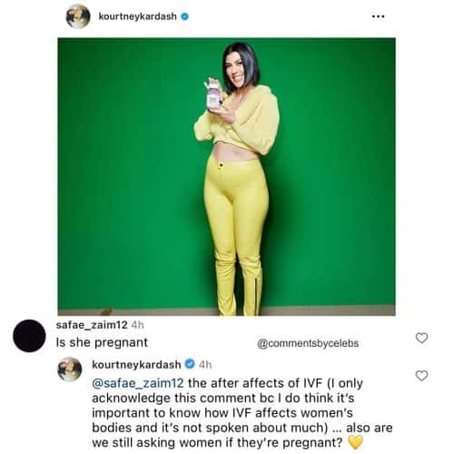 Kourtney Kardashian Barker slams body shamer (Instagram/kourtneykardash)