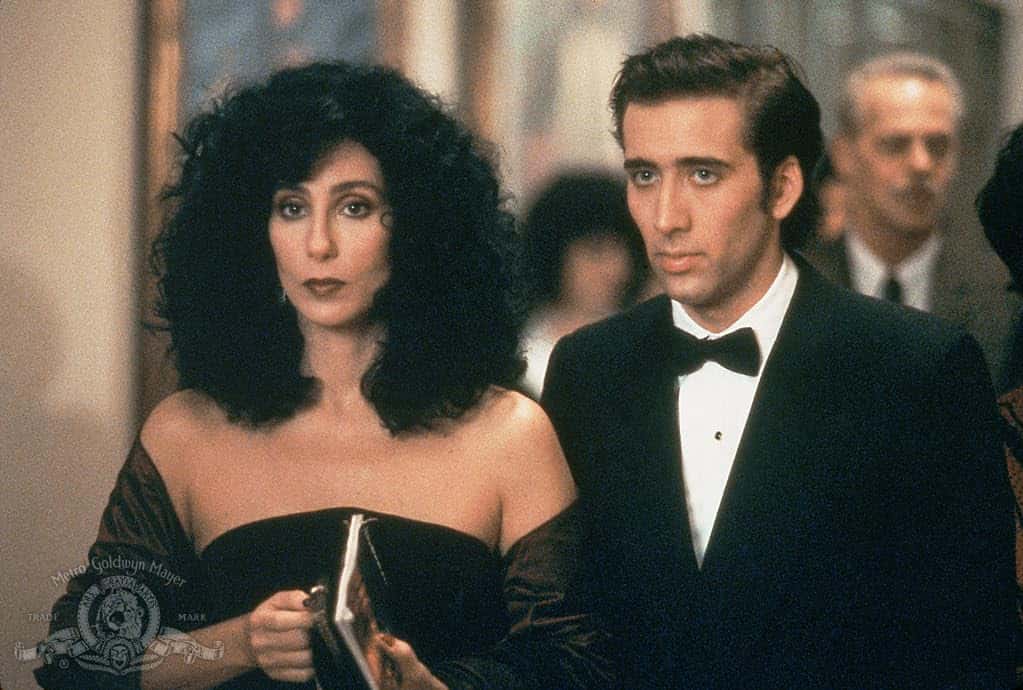 Cher with Nicholas Cage in 'Moonstruck' (MGM)