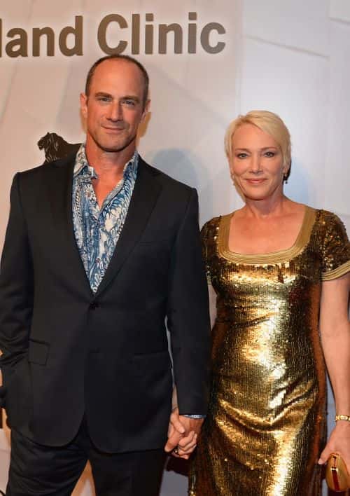 Actor Christopher Meloni (L) and his wife Sherman Meloni attend the 18th annual Keep Memory Alive