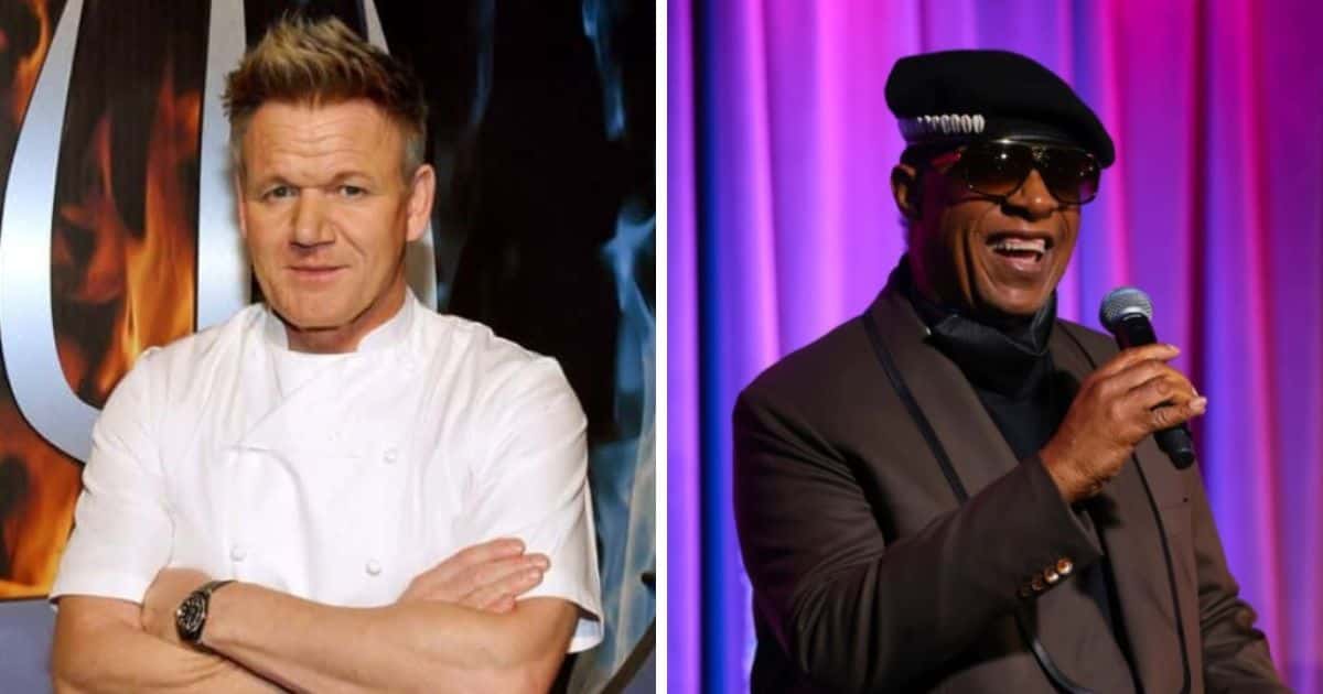 Gordon Ramsay and Stevie Wonder (Getty Images)
