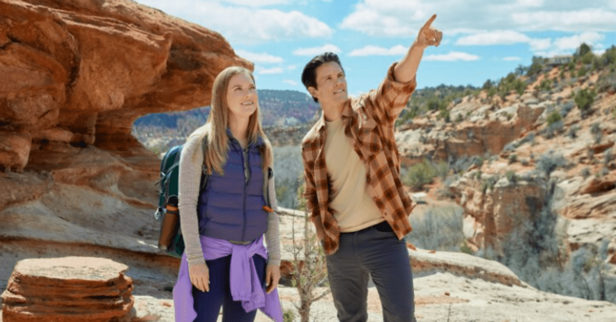 David Gridley and Cindy Busby in 'Love in Zion National' (Hallmark)