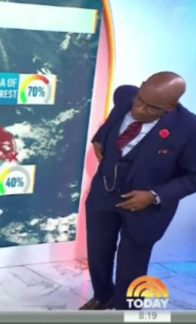 'Today' Al Roker eventually was able to fix the mic (NBC)