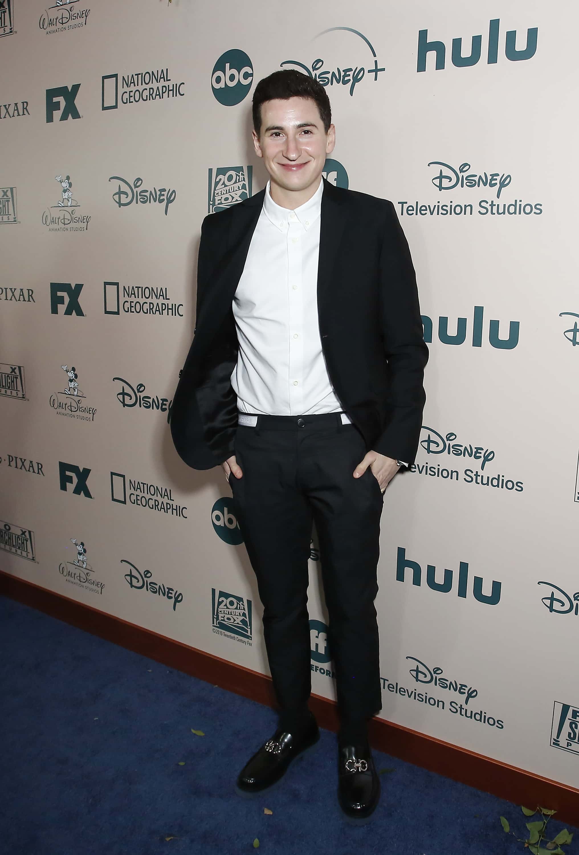 Actor Sam Lerner attends the 2020 Walt Disney Company Post-Golden Globe Awards Show celebration at The Beverly Hilton Hotel on January 05, 2020 in Beverly Hills, California.