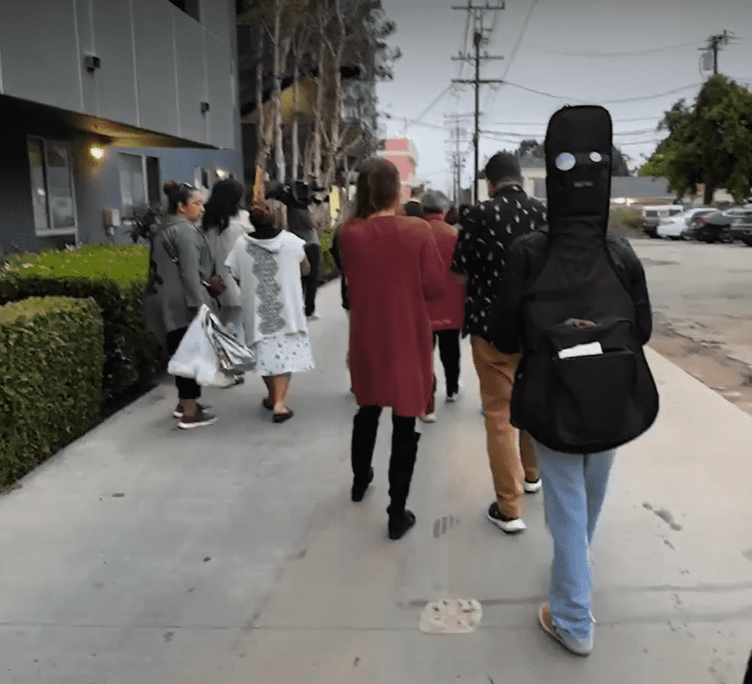 A march was held (Image provided by Jason J Abate)