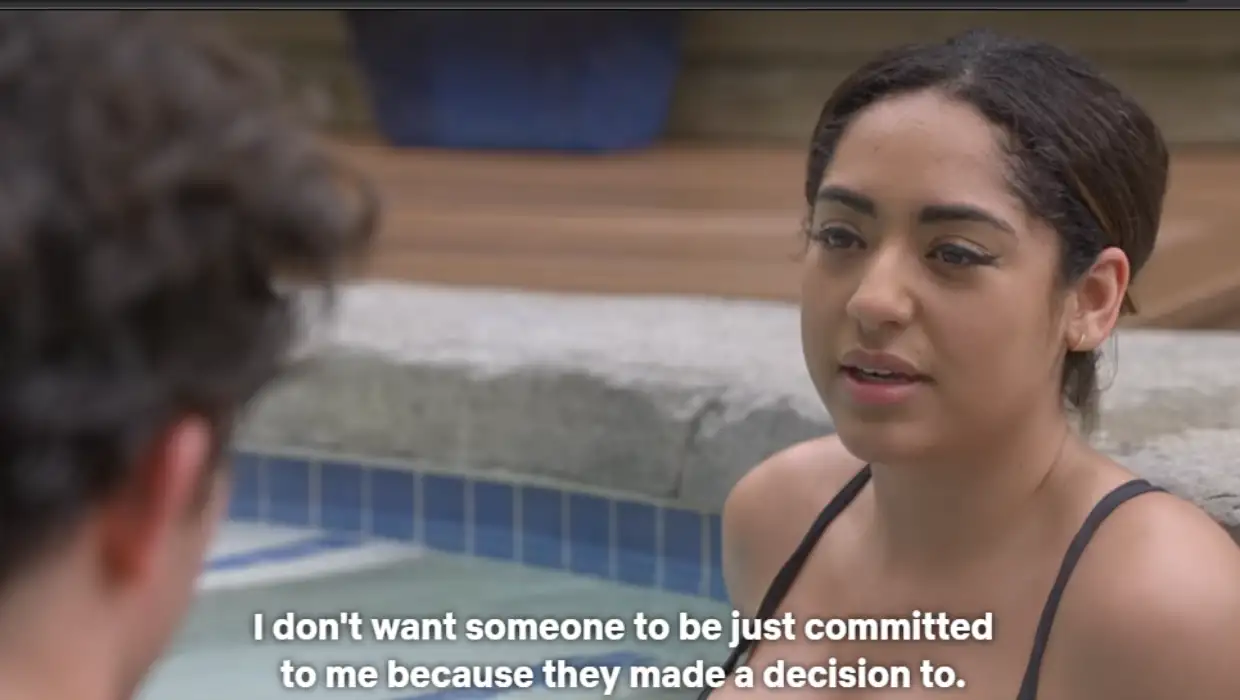 Bliss opens up about her apprehensions to Zack in 'Love Is Blind' Season 4 (Netflix)