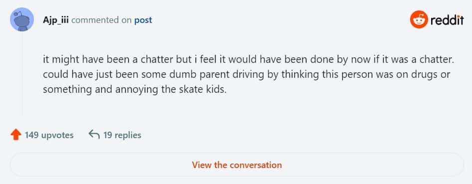 A fan's comment on the post (Reddit)