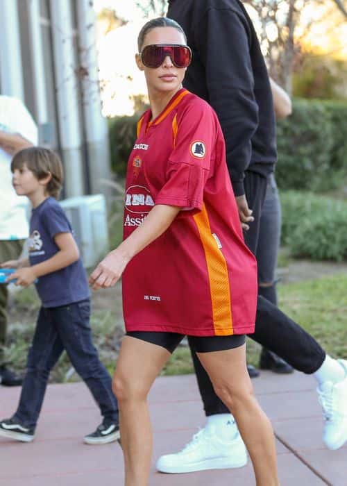 Tristan Thompson was seen with Kim Kardshian at North's basketball game. (Backgrid)