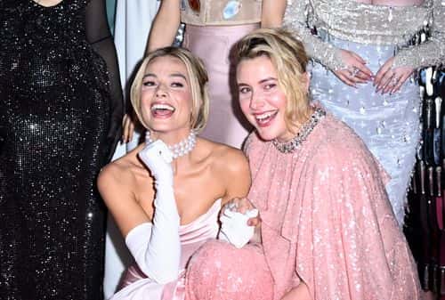 Margot Robbie and Greta Gerwig attend the 