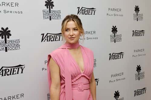 Kate Hudson attends the 2023 Palm Springs International Film Festival: Variety's Directors To Watch Brunch at Parker Palm Springs on January 06, 2023 in Palm Springs, California.