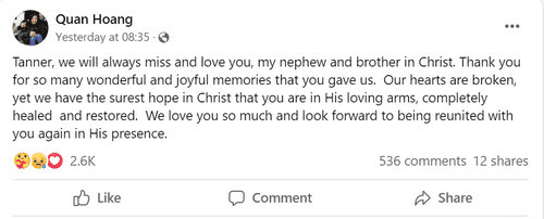 Image: Quan Hoang/Facebook screenshot