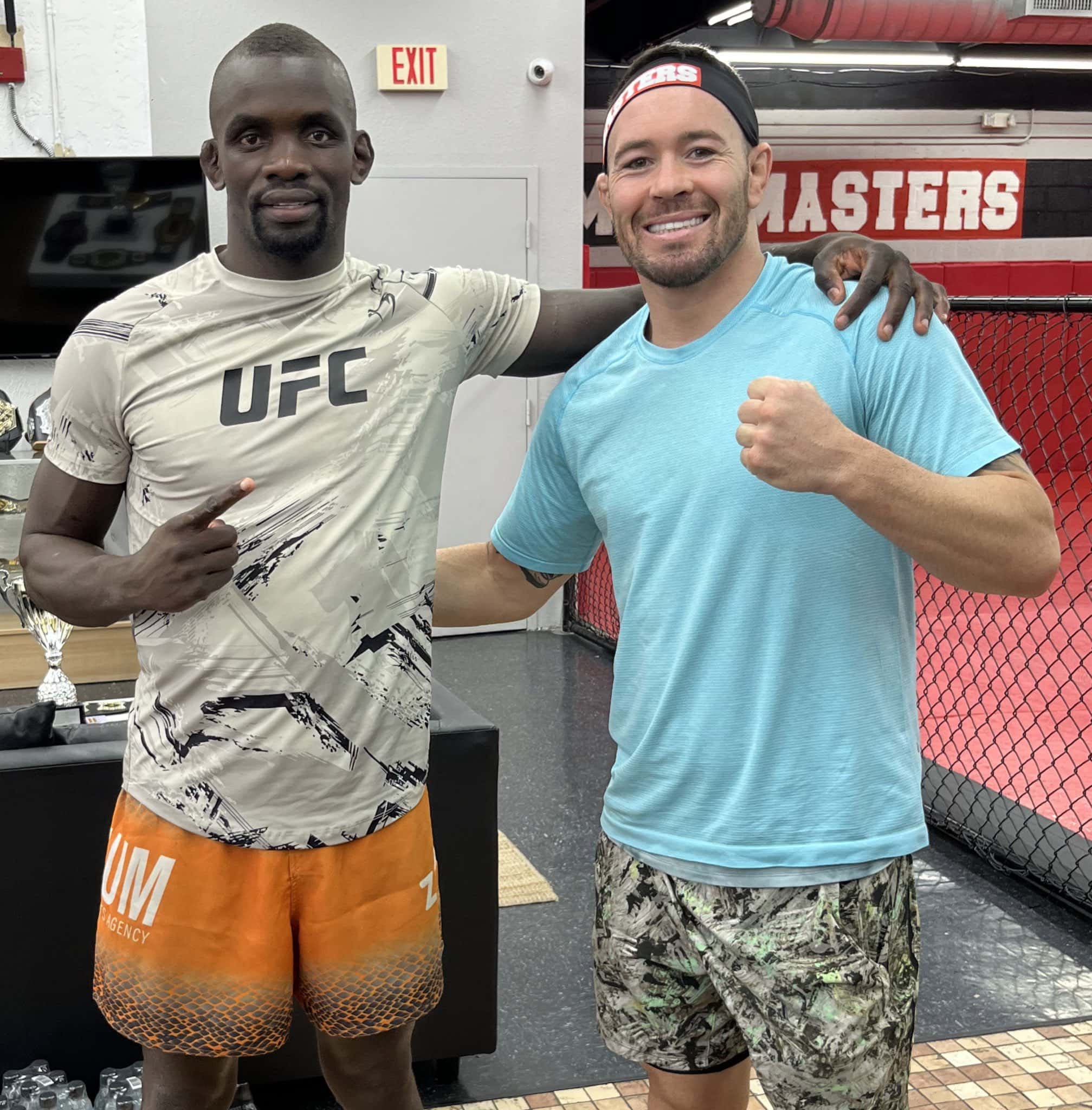 Themba Gorimbo with Colby Covington (@TheAnswerMMA/Twitter)