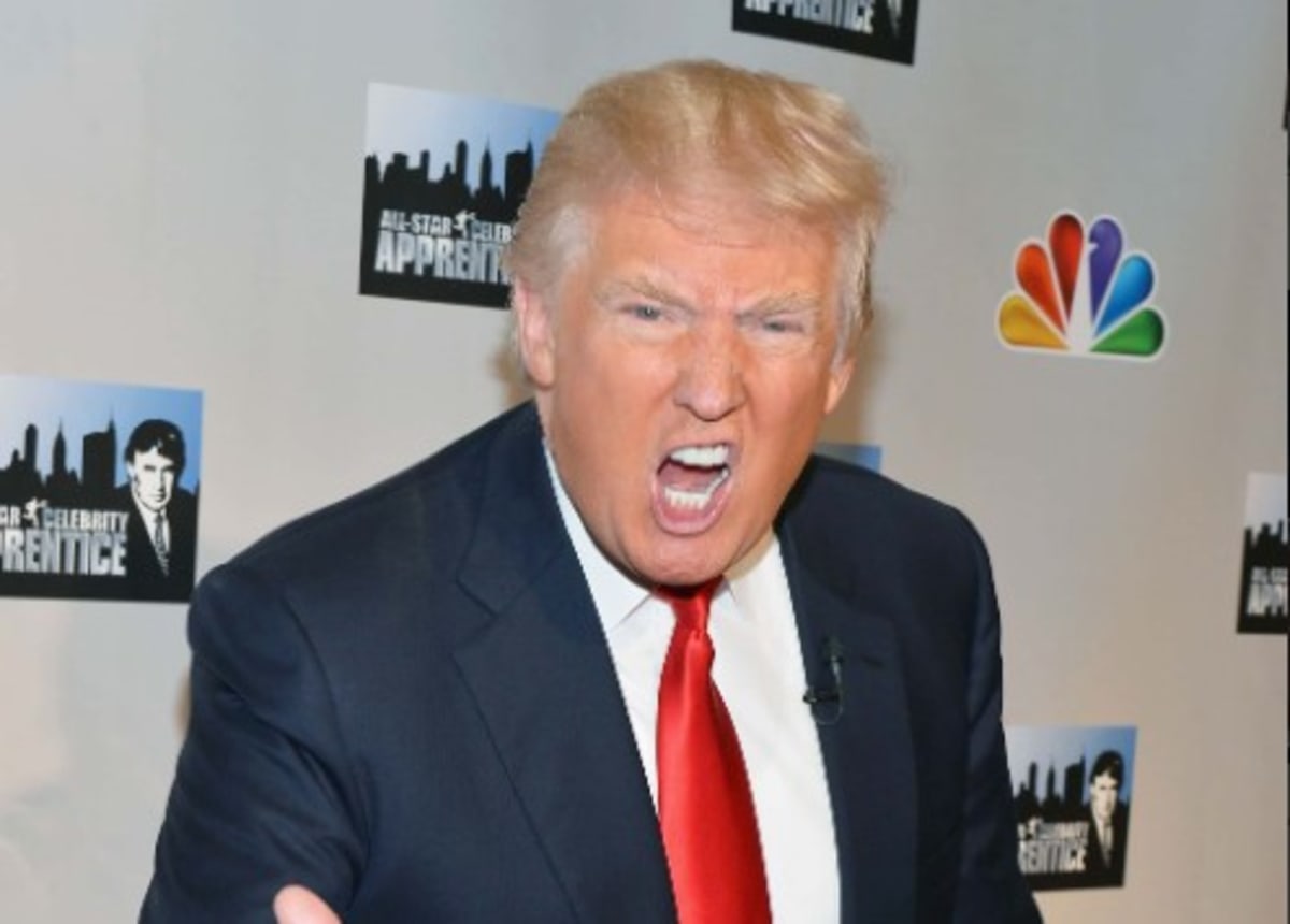 Donald Trump parts his hair to hide bald spot (Getty Images)