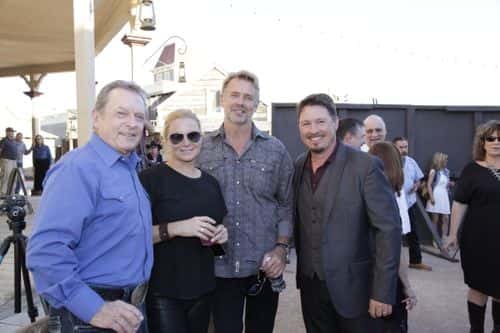 Mike Gursey, Alicia Allain, John Schneider, and Dustin Rikert attend 