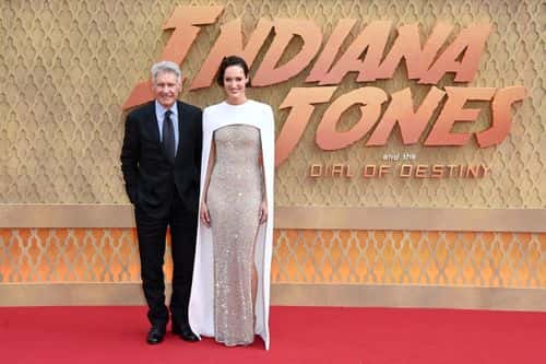 Harrison Ford and Phoebe Waller-Bridge attend the 