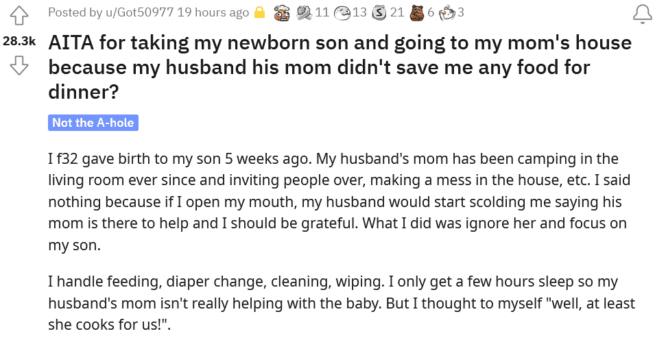 Frustrated mom vented on Reddit (Photo: Screenshot@Reddit)