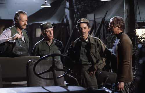 M*A*S*H (1972)
Allan Arbus, William Christopher, Mike Farrell, and Harry Morgan in M*A*S*H (1972)  (IMDB)