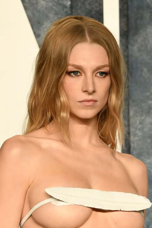 Hunter Schafer's outfit was said to be designed by the Belgian fashion designer Ann Demeulemeester (Getty Images)