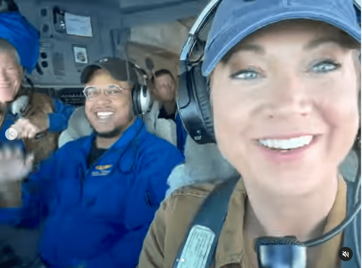 'GMA' Ginger Zee co-piloted a plane while flying into Hurricane Lee (@ginger_zee/Instagram)