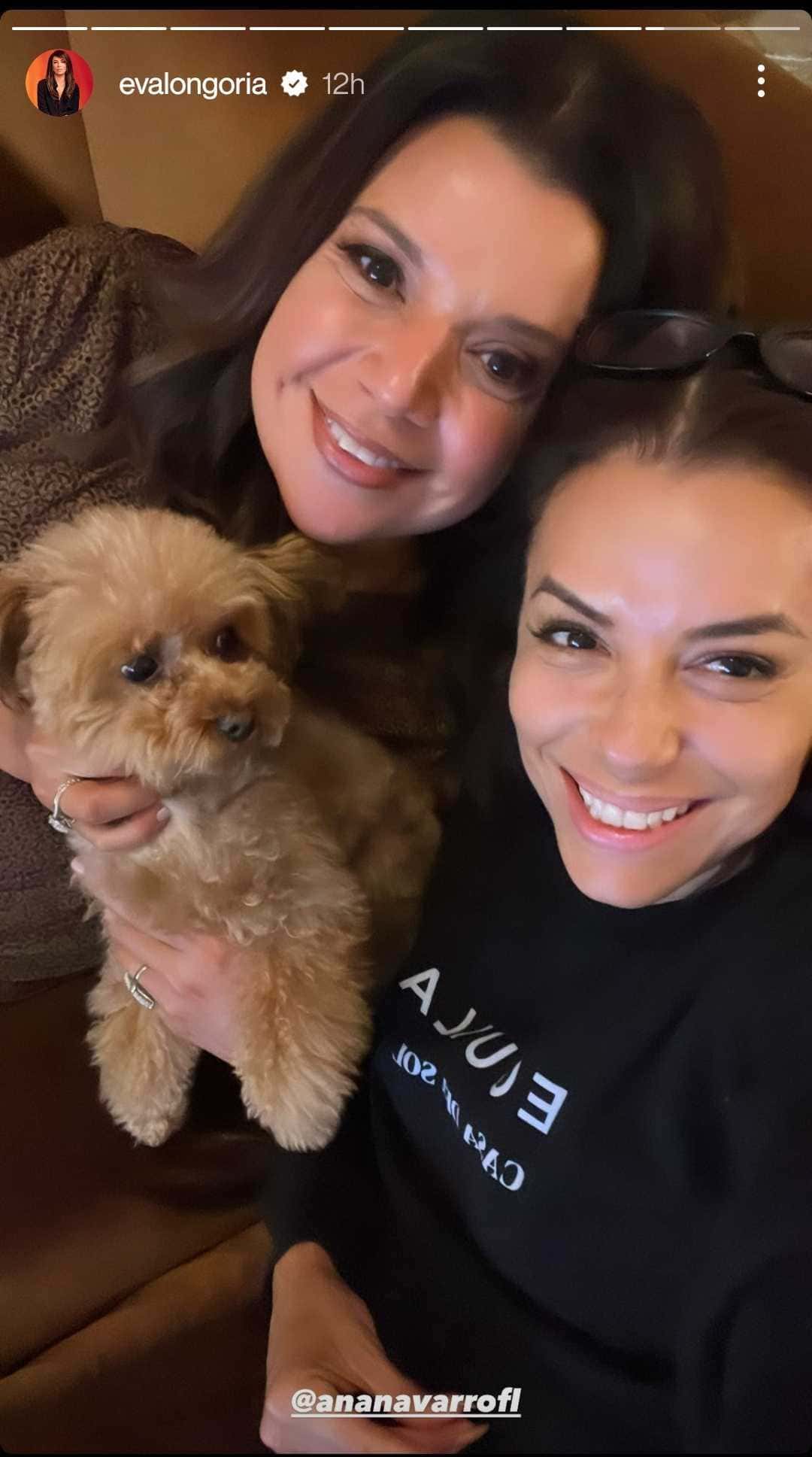Eva Longoria shares a picture of her and Ana Navarro on her Instagram story (Instagram/@evalongoria)