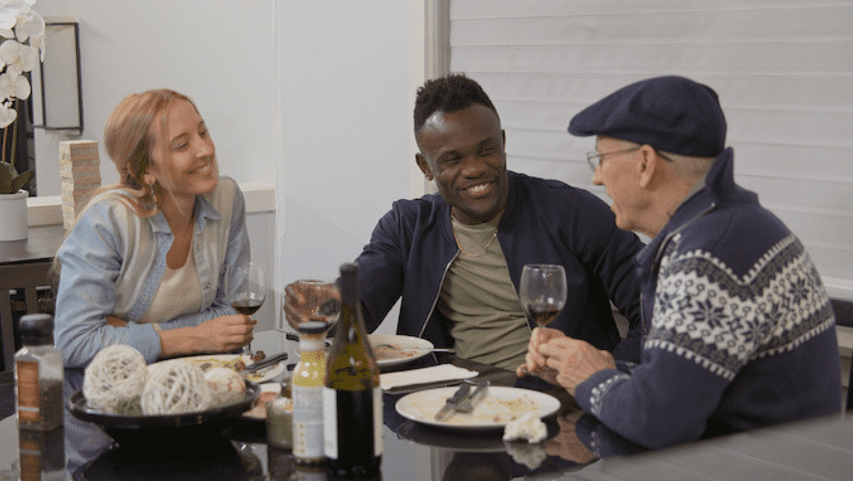 Chelsea and Kwame in 'Love Is Blind' Season 4 (Netflix)