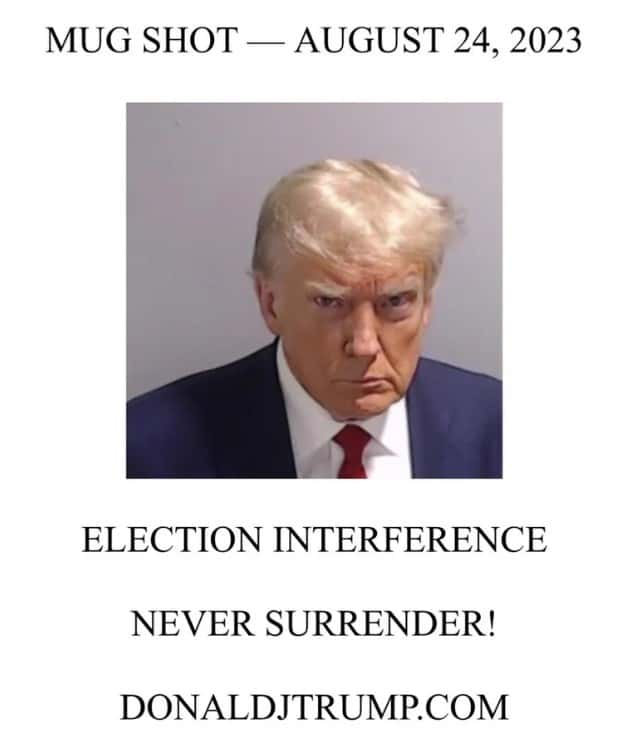 Original mugshot (X/@realDonaldTrump)