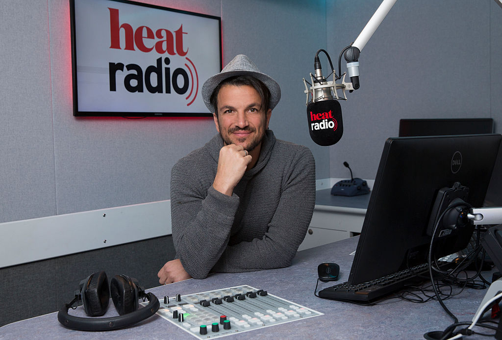 Peter Andre joins heat radio to present a new show as the station prepares to go national on digital radio from the 1st of March, at heat radio Studio's on February 15, 2016, in London, England. (Photo by John Phillips/Getty Images)