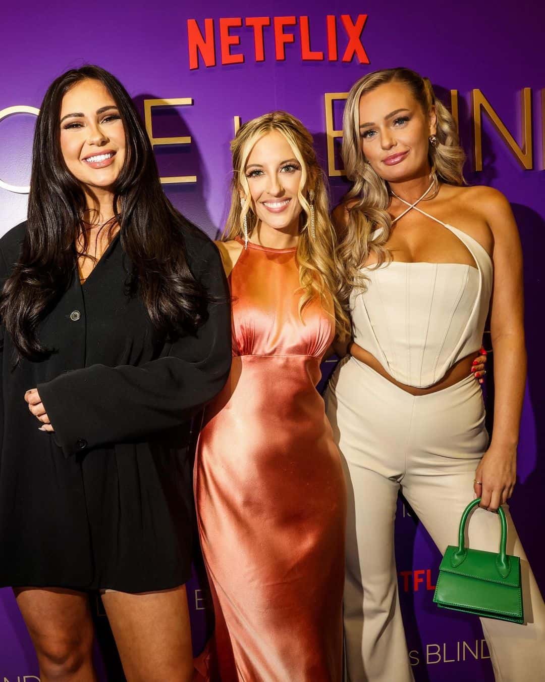 Micah Lussier poses with Irina Solomonova and Chelsea Griffin during 'Love Is Blind' Season 4 reunion (Instagram/micah.lussier)