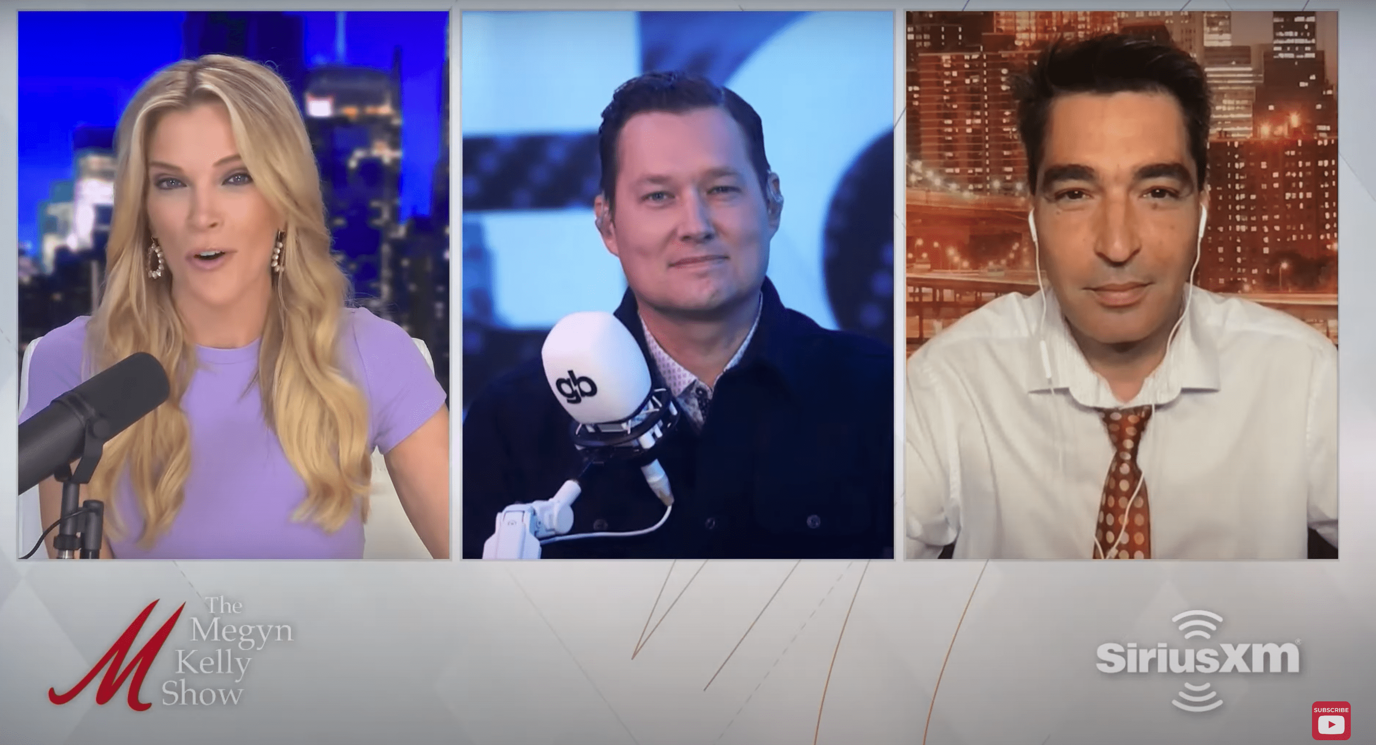 Megyn Kelly had Stu Burguiere and Dave Marcus on her podcast 'The Megyn Kelly Show' to discuss Donald Trump's mugshot (@MegynKelly/YouTube)