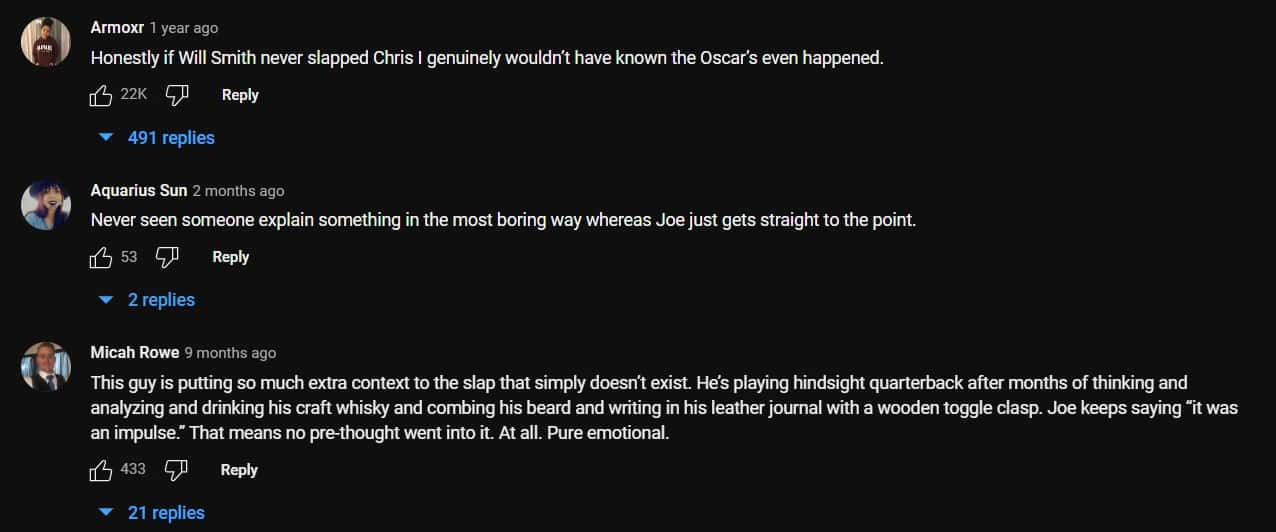 Viewers have some hilarious opinions on Joe Rogan discussing Will Smith slapping Chris Rock incident (powerfulJRE/YouTube)