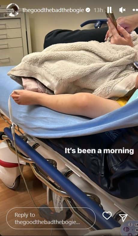 Hartford is seen snuggling with her mother Stassi Schroder (Instagram/@thegoodthebadthebogie)