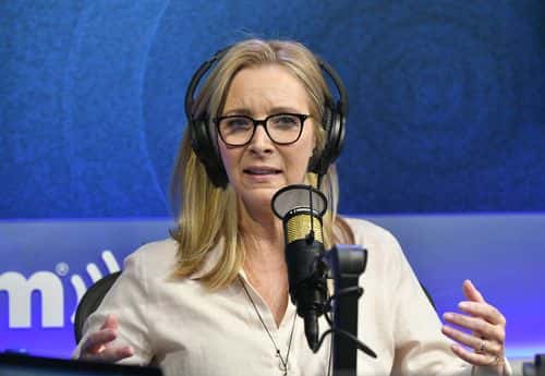 Lisa Kudrow visits the SiriusXM Hollywood Studio on June 28, 2022 in Los Angeles, California.