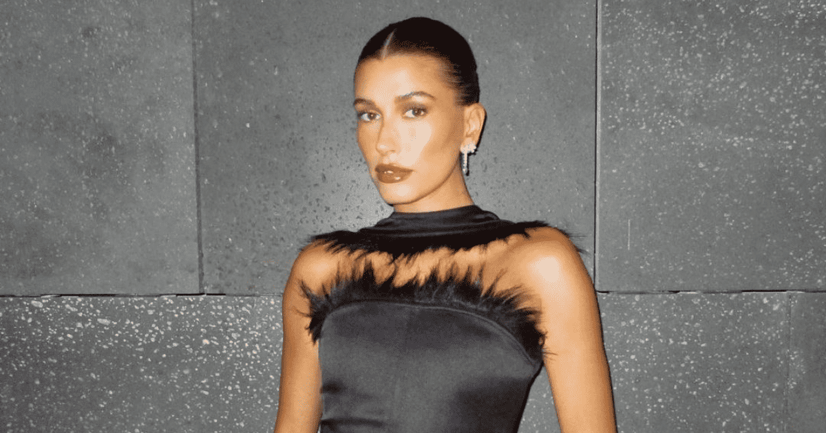 Hailey Bieber was wearing a Bottega Veneta dress and Tiffany & Co. jewelry (Instagram/haileybieber)